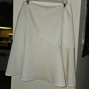 White House Black Market Cream Skirt Sz 4